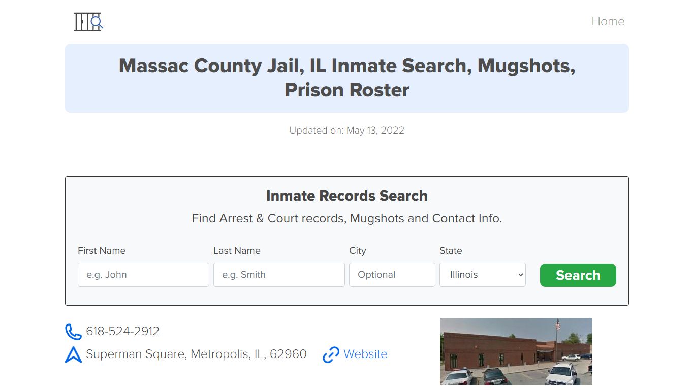 Massac County Jail, IL Inmate Search, Mugshots, Prison ...