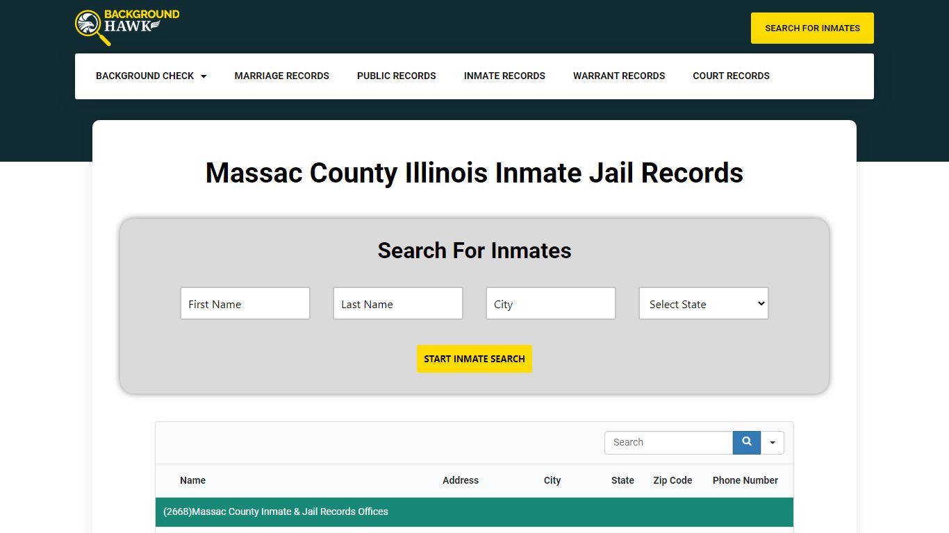 Inmate Jail Records in Massac County , Illinois